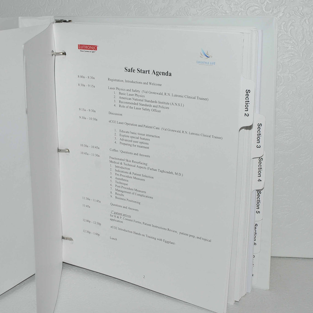 Lutronic Safe Start Training Guide CO2 Fractional Skin Resurfacing Book eCO2