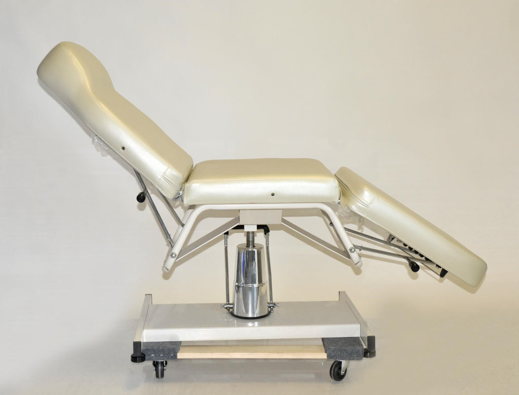 White Adjustable Spa Chair Table Clinic Facial Bed Massage Seat Hydraulic Base
