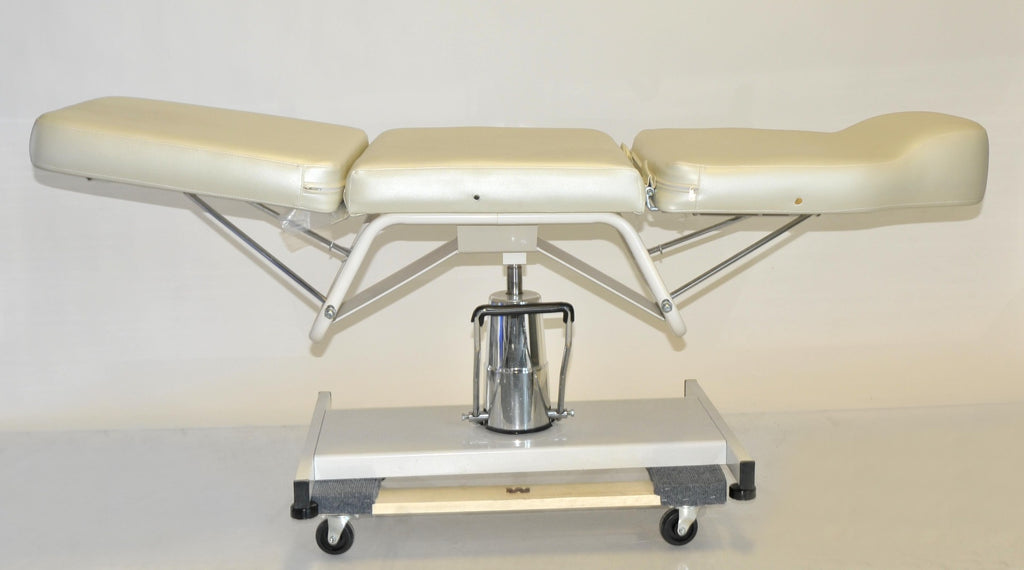 White Adjustable Spa Chair Table Clinic Facial Bed Massage Seat Hydraulic Base