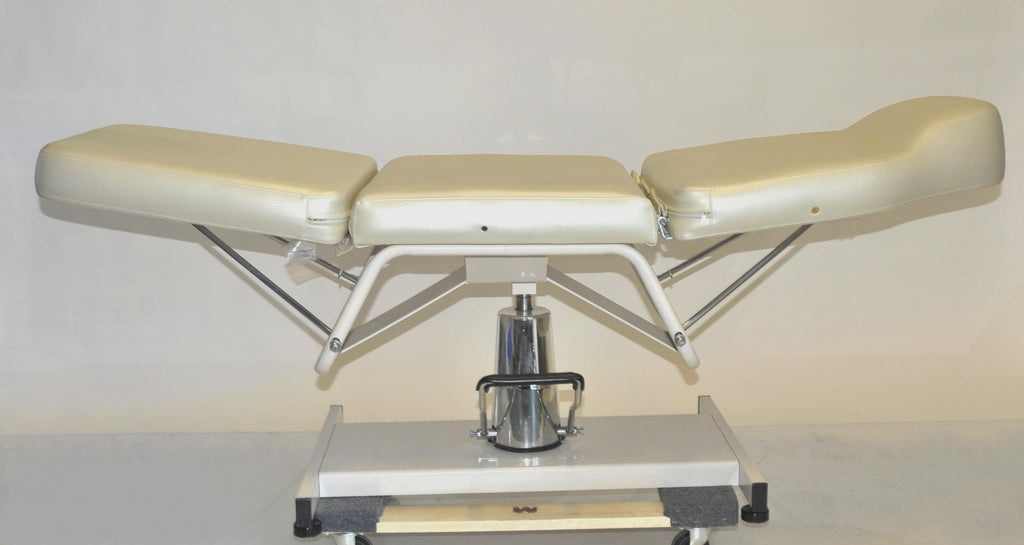 White Adjustable Spa Chair Table Clinic Facial Bed Massage Seat Hydraulic Base