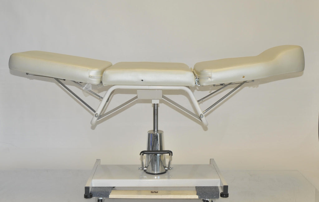 White Adjustable Spa Chair Table Clinic Facial Bed Massage Seat Hydraulic Base
