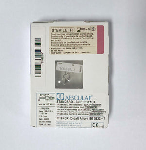 Aesculap Standard Clip Phynox Yasargil Aneurysm Clip FE664K Expired