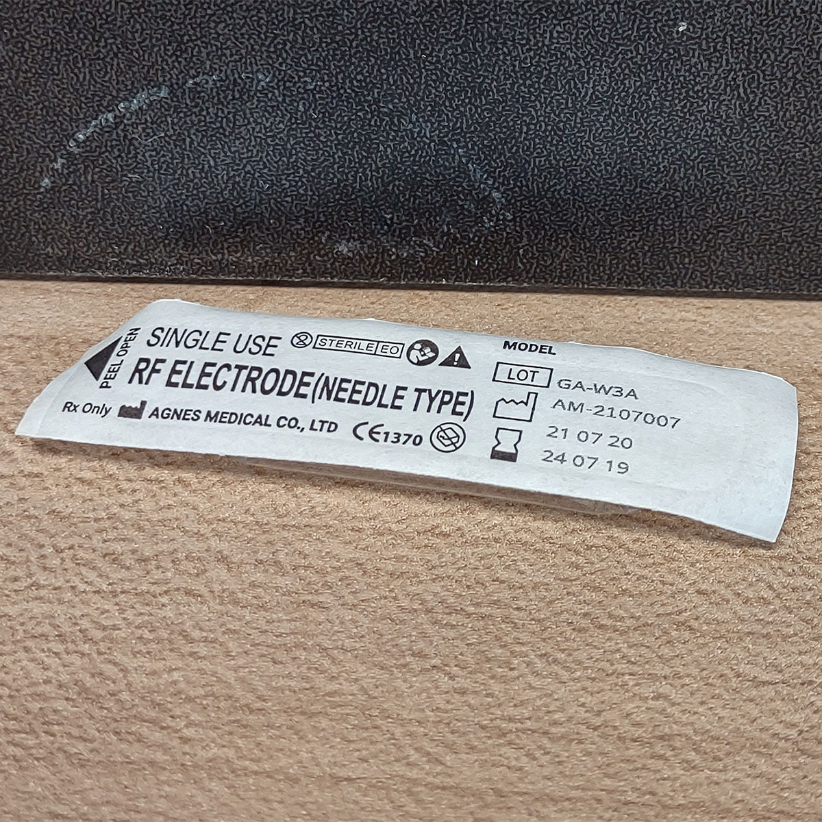Agnes Medical RF Electrode Needle Type Micro-Insulated Model GA-W3A - Single