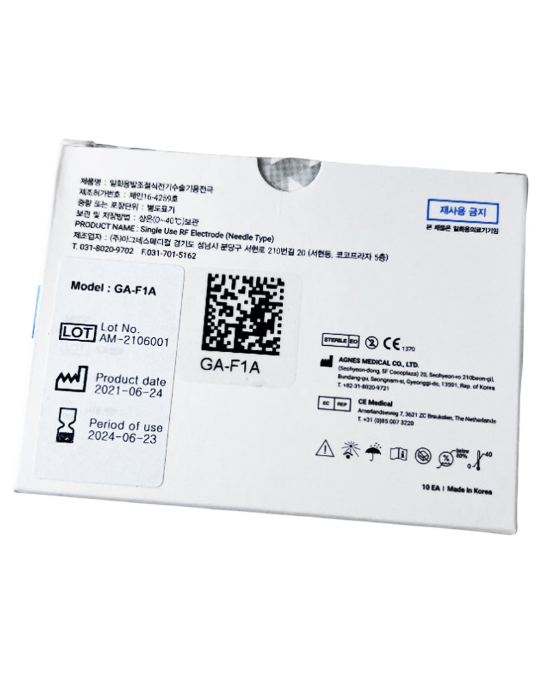 AGNES Medical RF Electrode Type Model GA-F1A 5x Micro-Insulated Needle EXP 2024