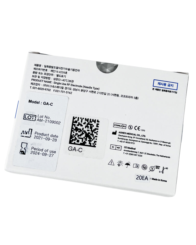 AGNES Medical RF Electrode Type Model GA-C 5x Micro-Insulated Needle EXP 2024