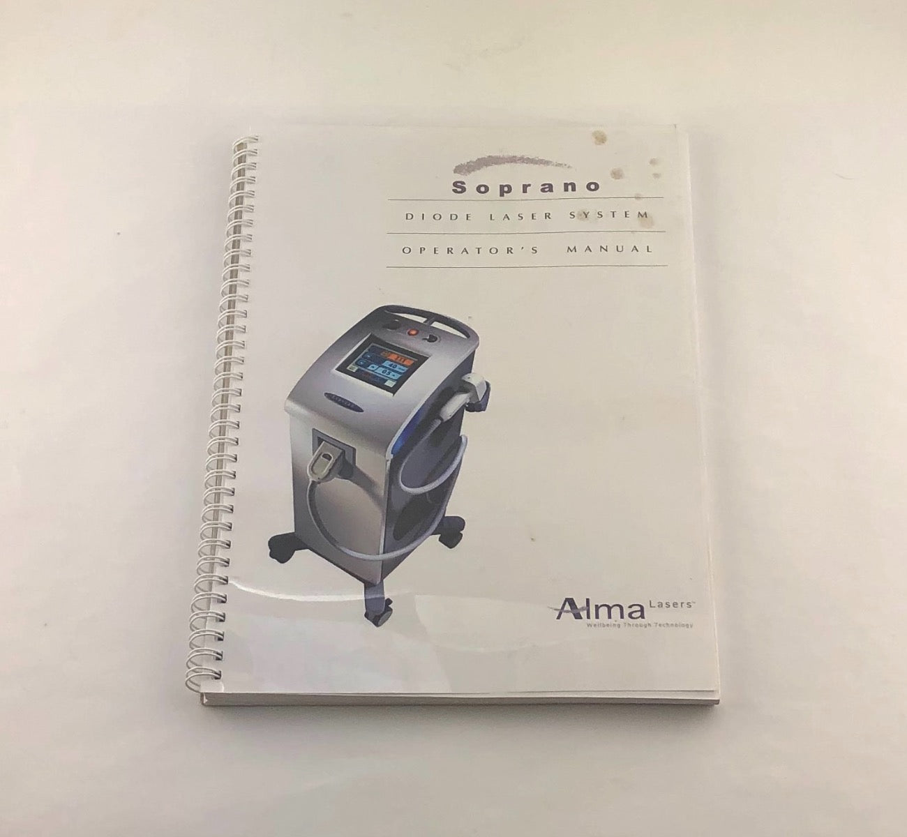 2005 Alma Soprano Diode Laser System Operator's Manual OMSP01090501