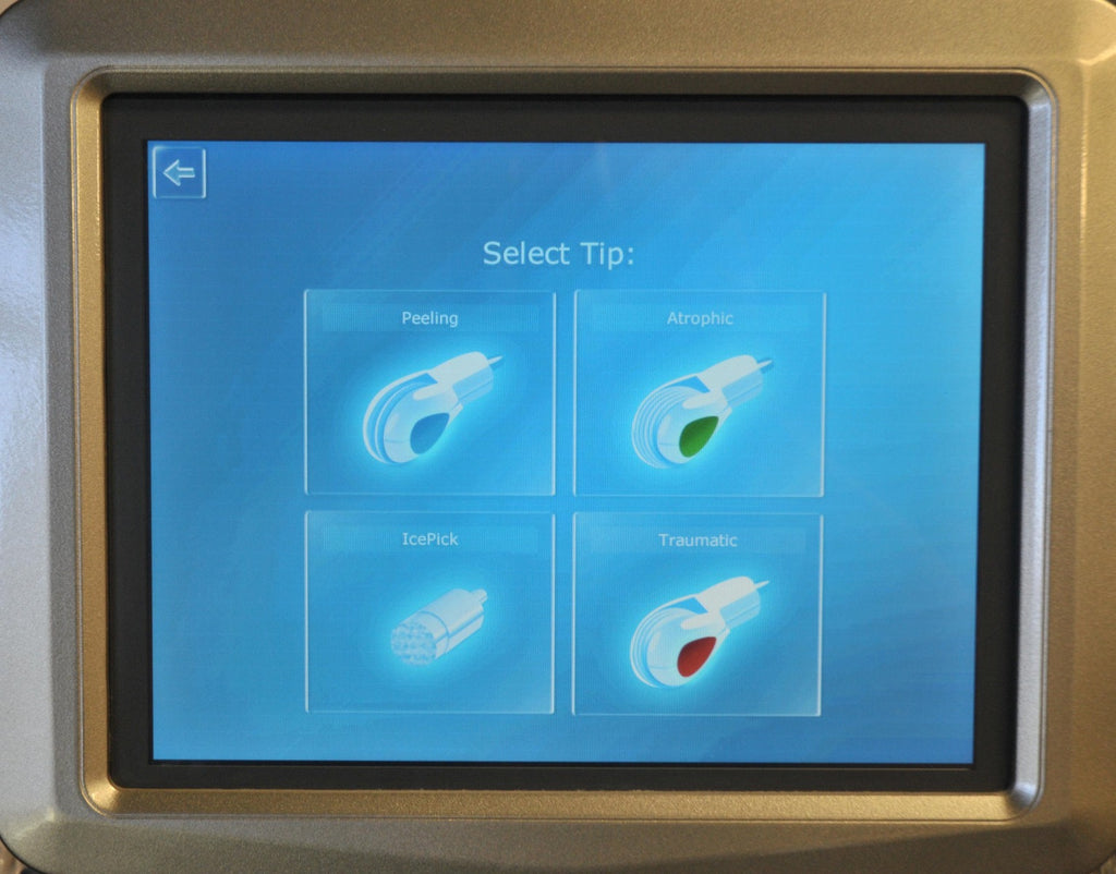 Alma Accent V Shape 2 II RF Ultrasound 5 HP Wrinkles Acne Body Contouring Scars