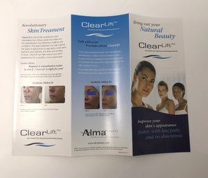 Alma Clear Lift Laser Skin Wrinkle Anti Aging 1064nm Q Switch Treatment Brochure
