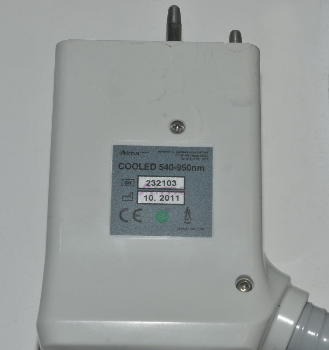 Alma Harmony Laser Cooled VL/PL 540nm IPL Vascular Pigment Lesions Handpiece