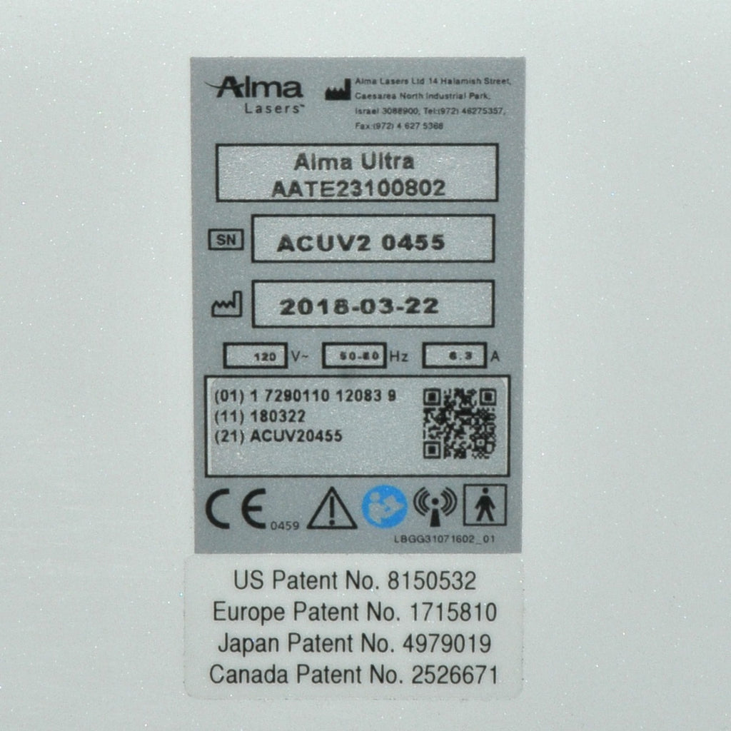 2018 Alma VShape Ultra RF Body Contouring System