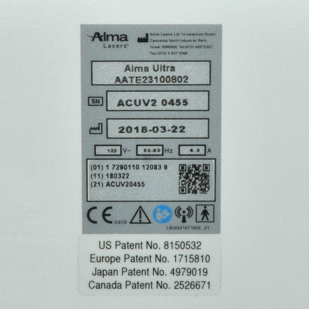 2018 Alma VShape Ultra RF Body Contouring System