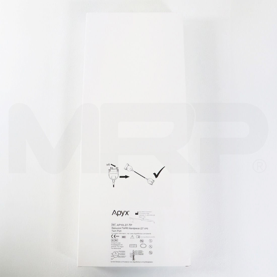Renuvion APR Twin Port 27mm Handpiece Electrosurgical RF Generator APYX-27-TP 4 Pin EXP 08/2025
