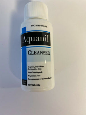 Aquanil Cleanser Fragrance Free Gentle Soapless Lipid-Free Cleanser Net WT. 22g