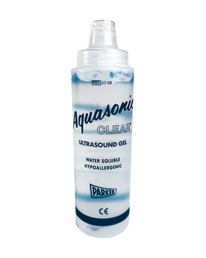 Aquasonic Ultrasound Gel Clear 03-08 Water Soluble Hypoallergenic .25 Liter