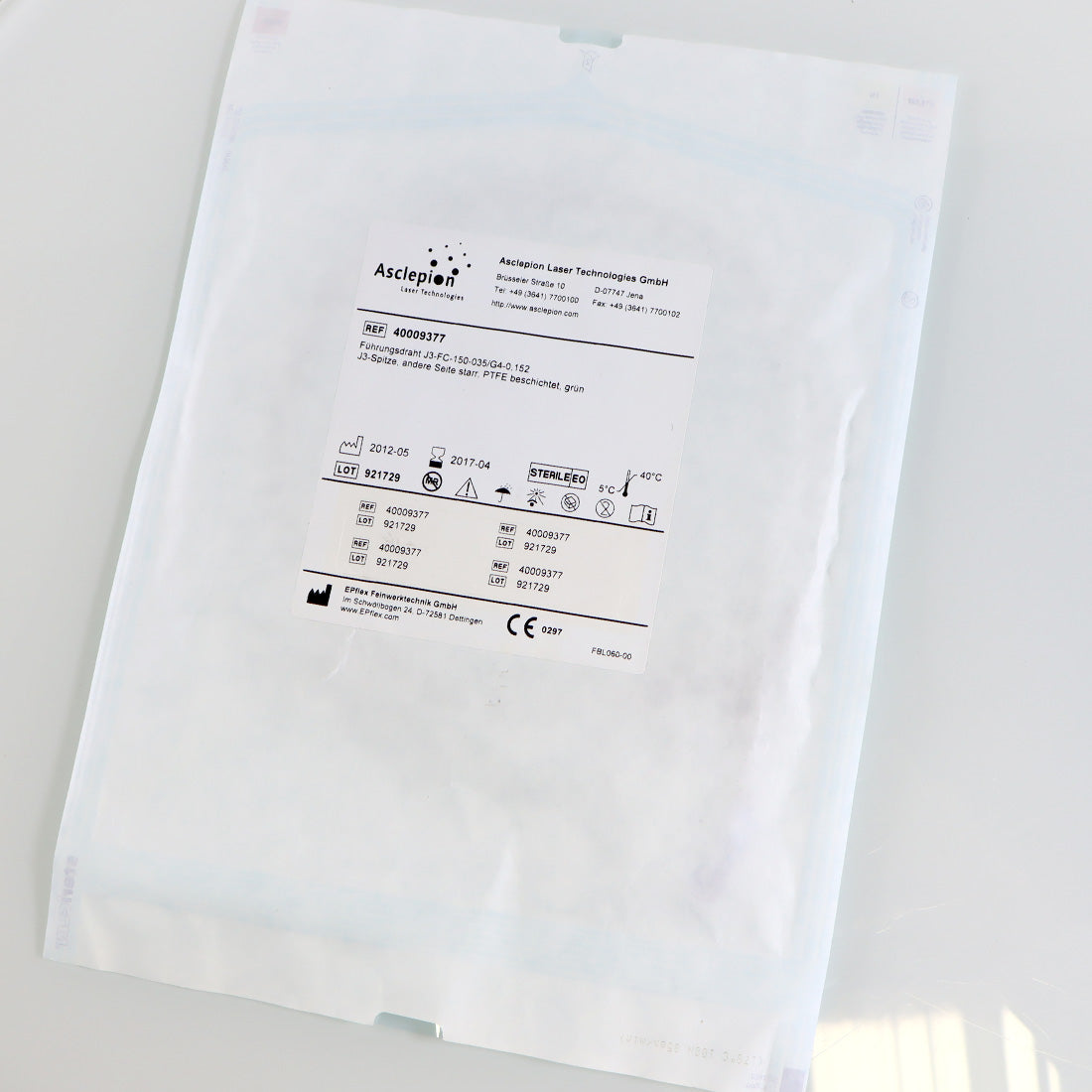 Asclepion Laser Tec 40009377 J3-FC-150-035/G4-0 Guide Wire J3-Gauge PTFE Coated