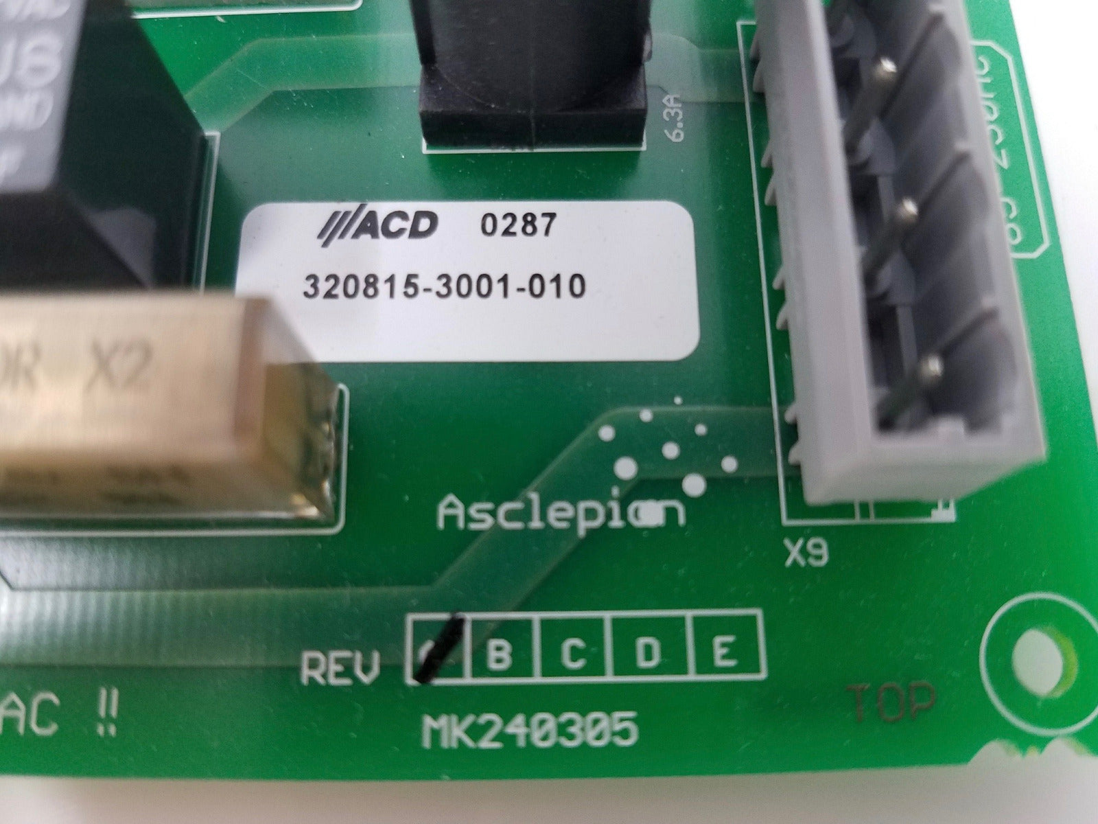 Asclepion MedioStar 230V AC Board Rev A MK240305 MRK_V06 Untested Parts AS-IS