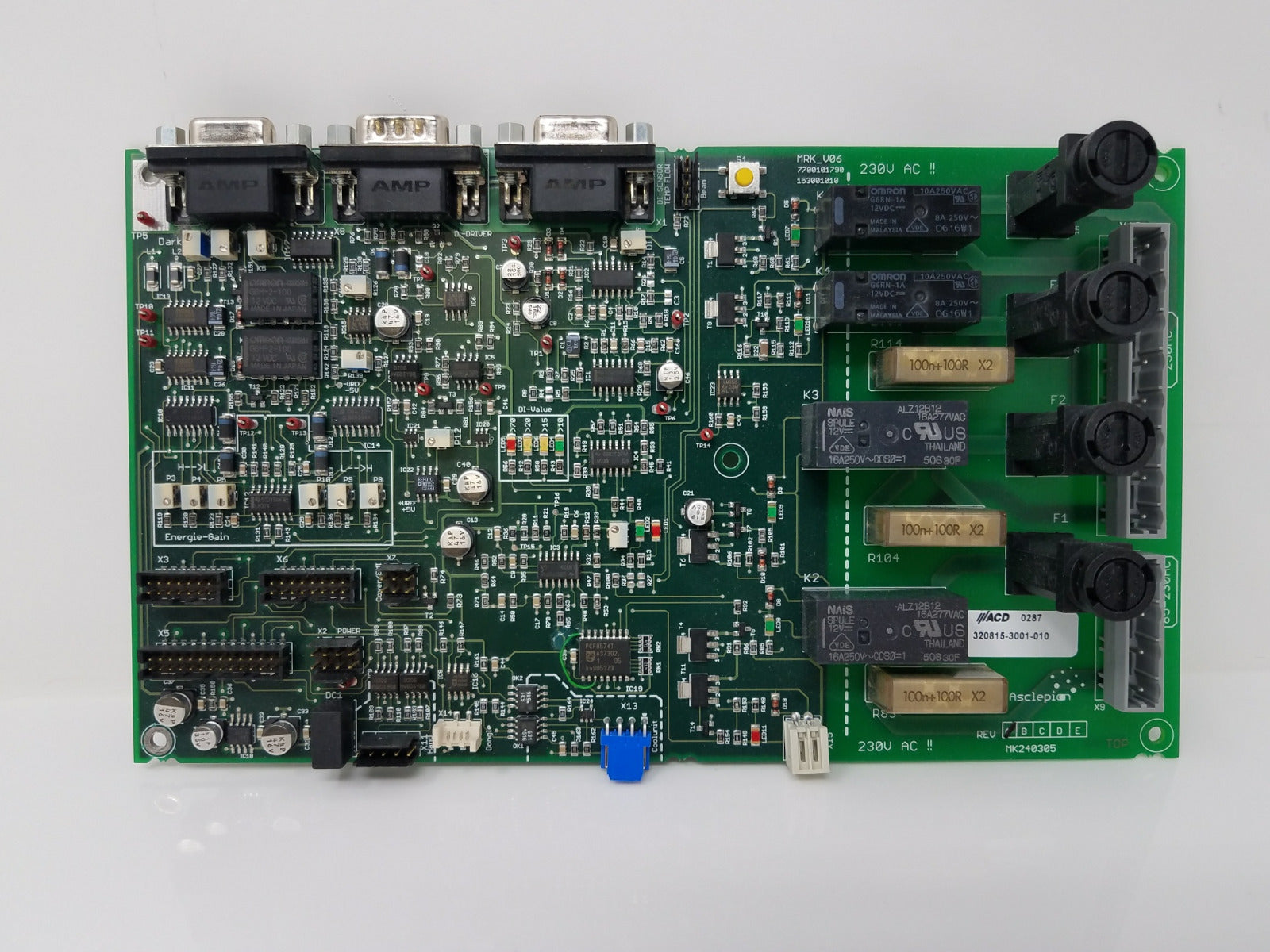 Asclepion MedioStar 230V AC Board Rev A MK240305 MRK_V06 Untested Parts AS-IS