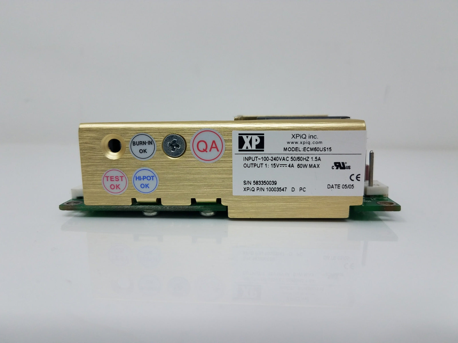 Asclepion MedioStar Low Voltage Power Supply 2005 XPiQ ECM60US15 Part As-Is