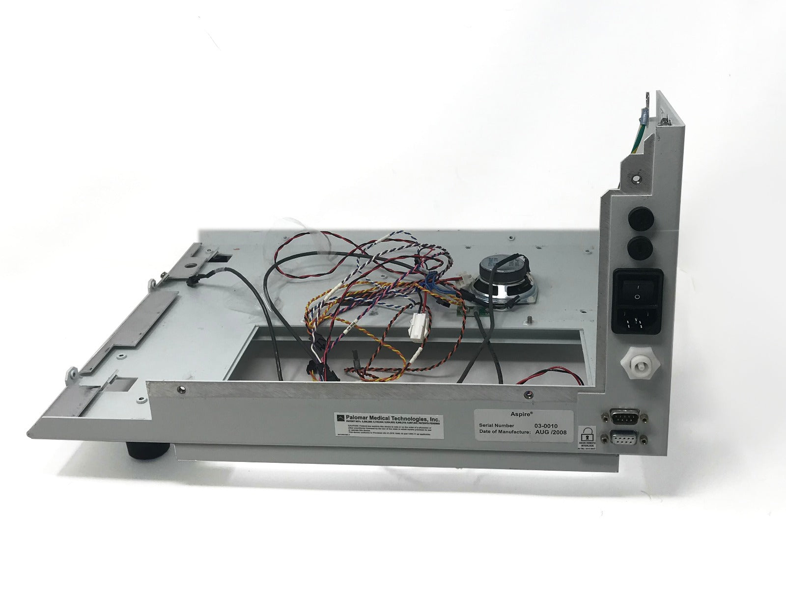 Palomar Aspire Laser Base I/O Chassis Bottom Panel Housing PEM Input Assembly