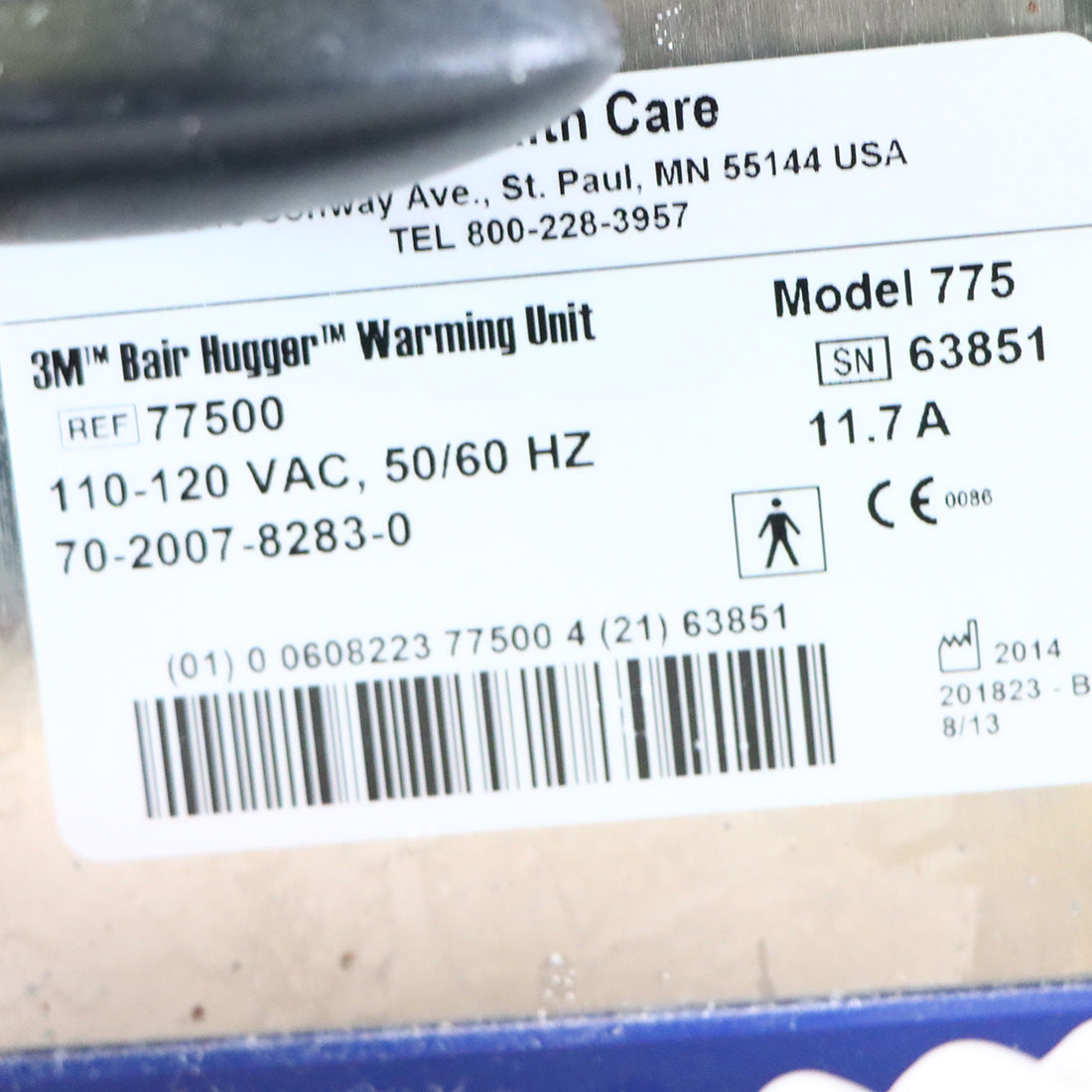 Bair Hugger - PATIENT WARMERvmodel 775 warming unit