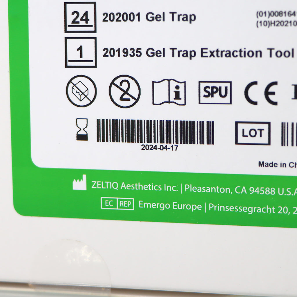 ZELTIQ BRZ-GT1-02X-024 CoolSculpting CoolMini Gel Trap w/Extraction Tool- 04-2024