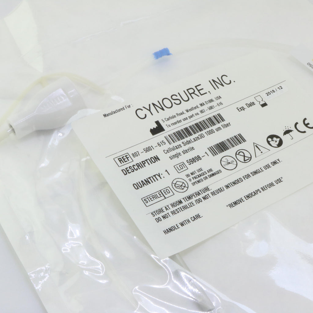 Cynosure Cellulaze SideLaze 3D 1000 um White Laser Fiber 807-5001-615 EXP 2018