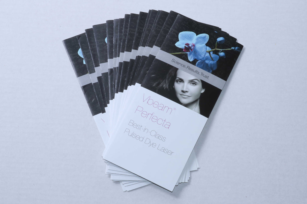 2012 Candela Vbeam Perfecta Pulsed Dye Laser Vein/Pigment Patient Brochures 17pk