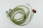 Datex-Ohmeda 545302 3-Lead ECG Trunk Cable 10FT w/ Clamp Leads UNTESTED