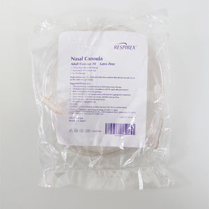 Respirex Nasal 7 foot Cannula Adult Contour Fit Tip Latex Free x5pc 71852