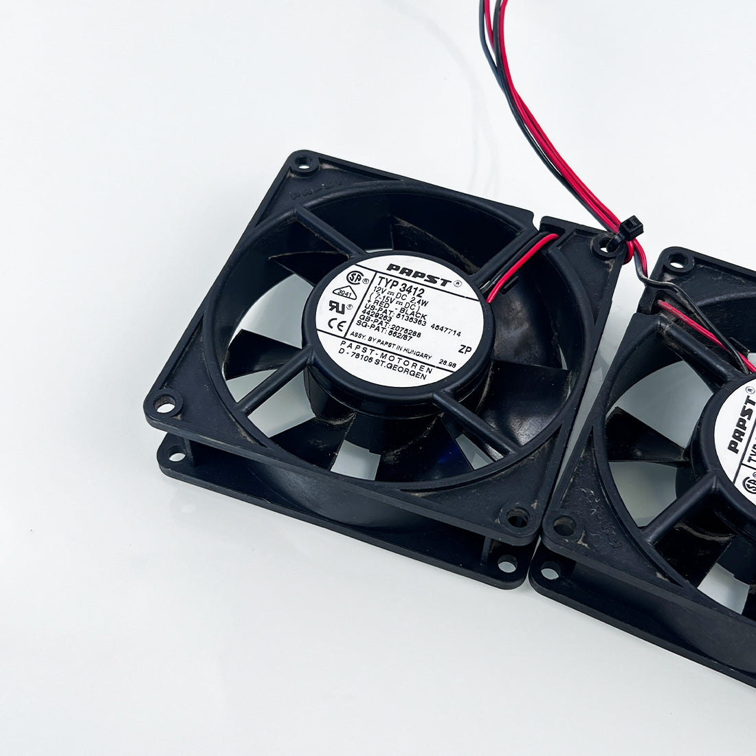Lumenis Coherent Star Lightsheer Back Panel Papst Fan Pair 12V 2.4W Parts AS-IS