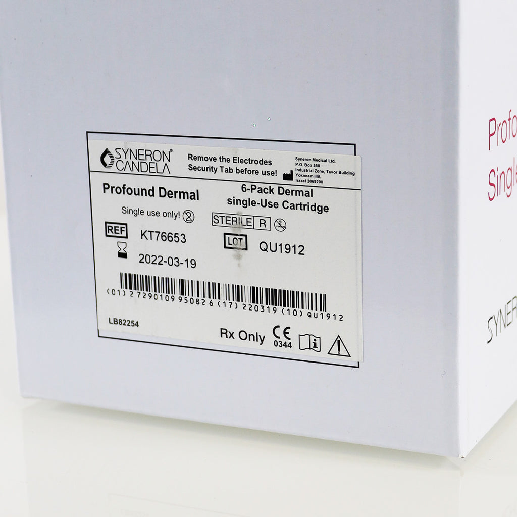 Syneron Candela Profound Microneedling RF Dermal Cartridge Tip, Exp 03/2022 6-Pack
