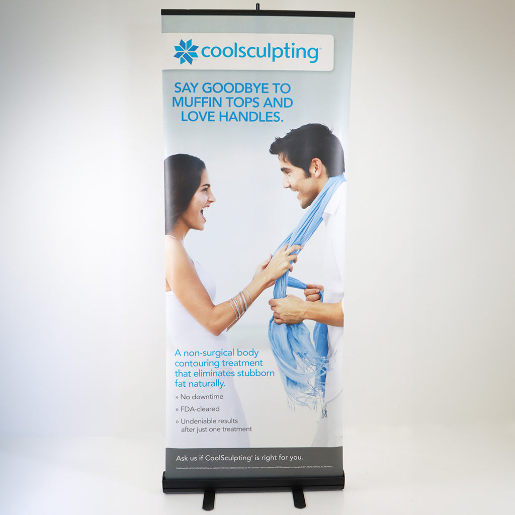 Zeltiq Coolsculpting Retractable Marketing Office Display Banner