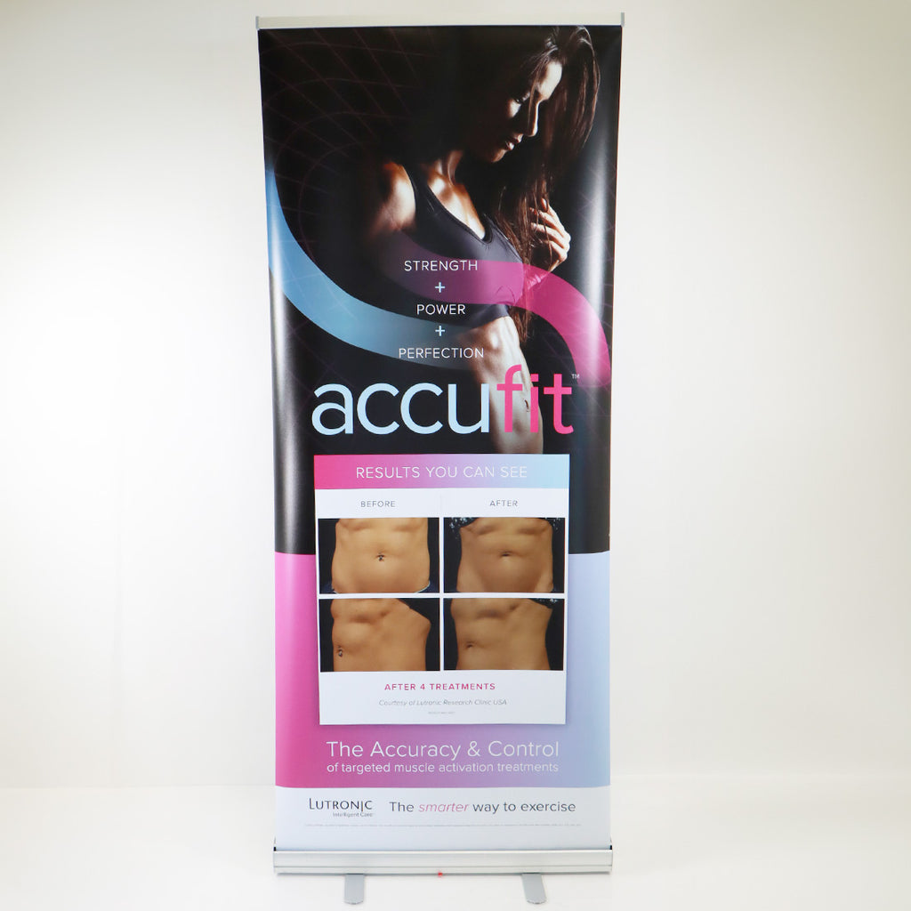 Lutronic Intelligent Care Accufit Marketing Display Retractable Banner