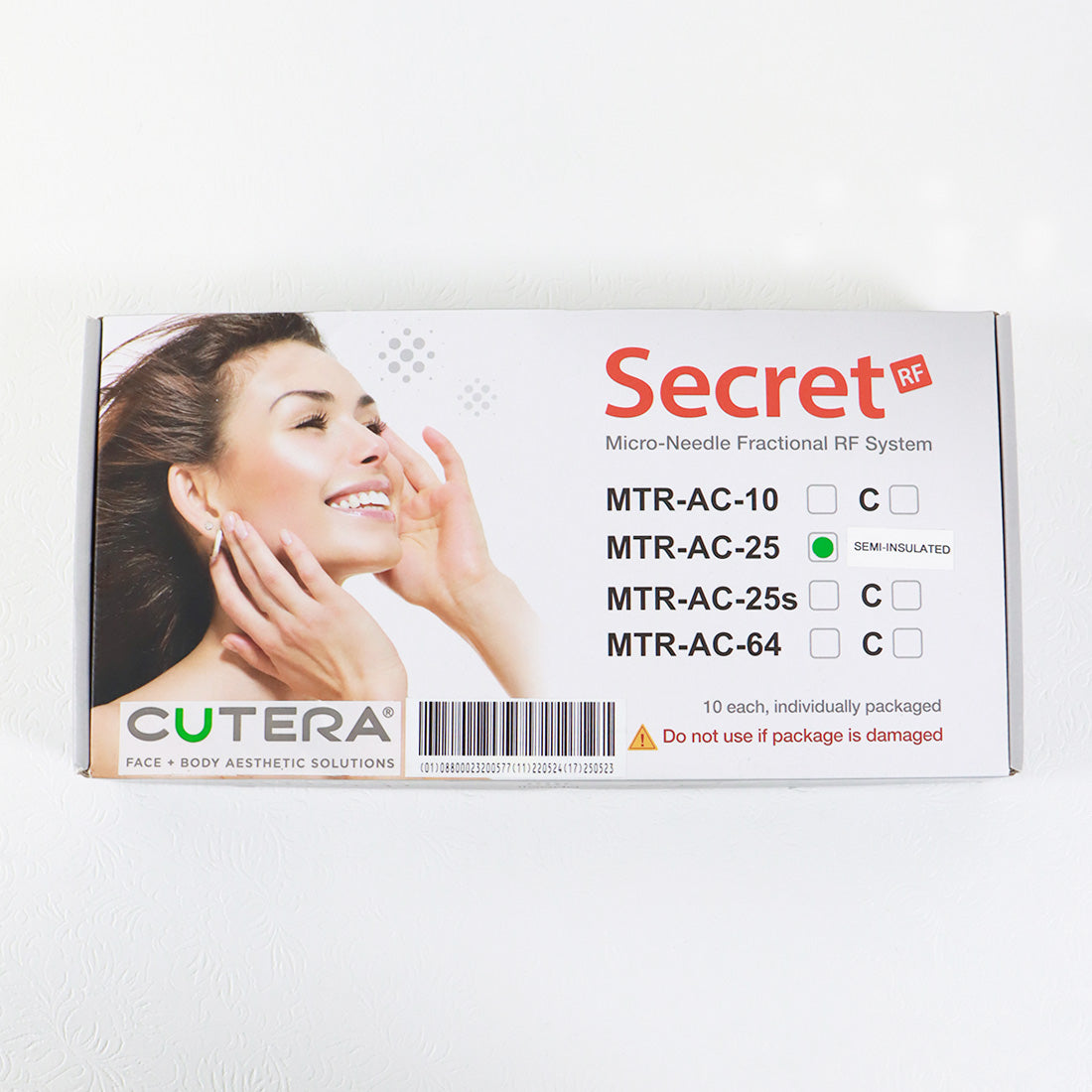 Cutera Secret RF Microneedle Tips OEM 25 Pin Semi-Insulated Tips MTC-AC-25 x6
