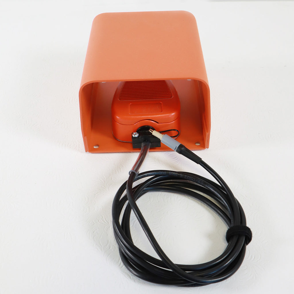 Laser System Machinery Electric Foot Pedal Foot Switch 6 Pin Connector Orange