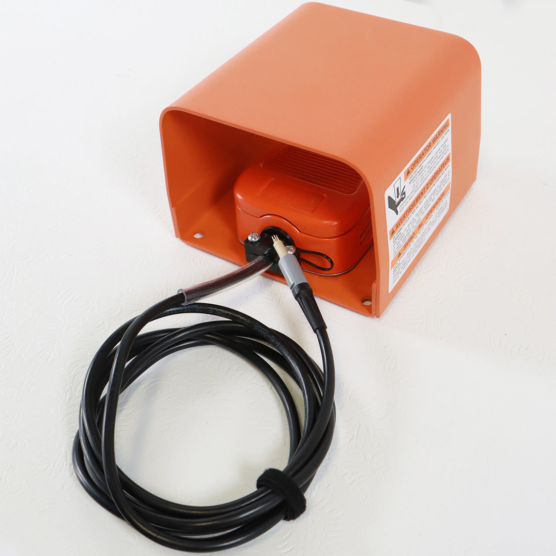 Laser System Machinery Electric Foot Pedal Foot Switch 6 Pin Connector Orange
