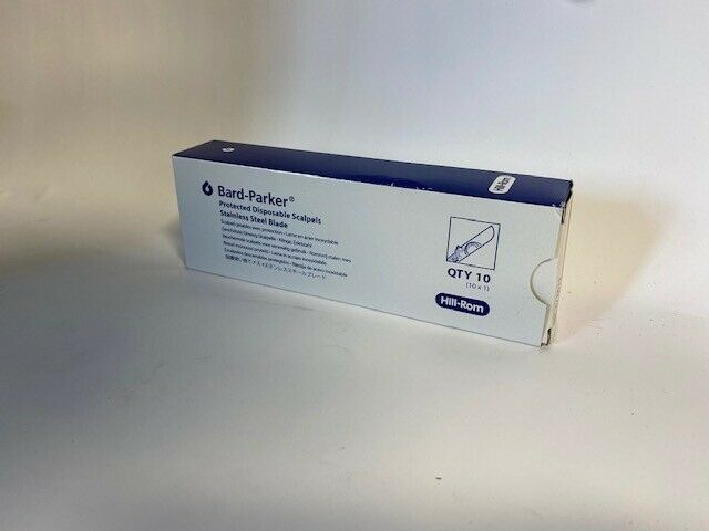 Bard-Parker 10 Stainless Steel Blades Protected Disposable Scalpels Per Box