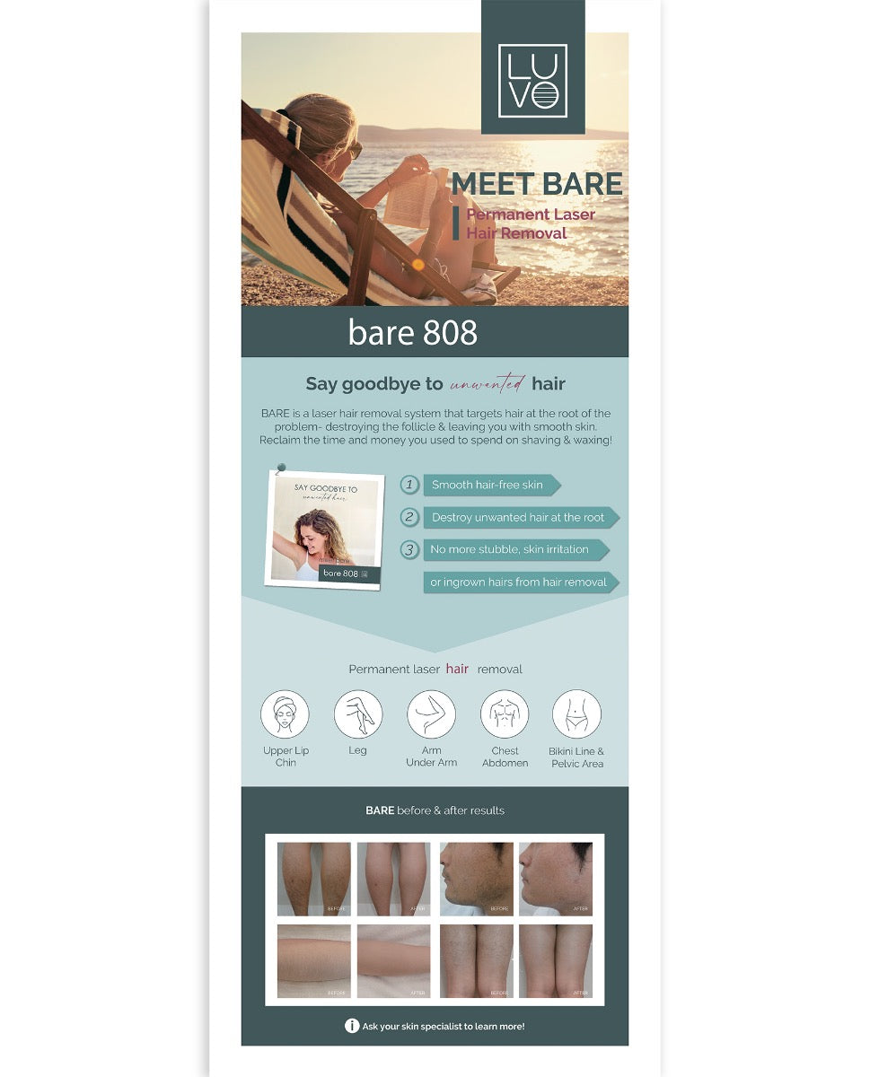LUVO Bare 808 Floor Banner Stand - English