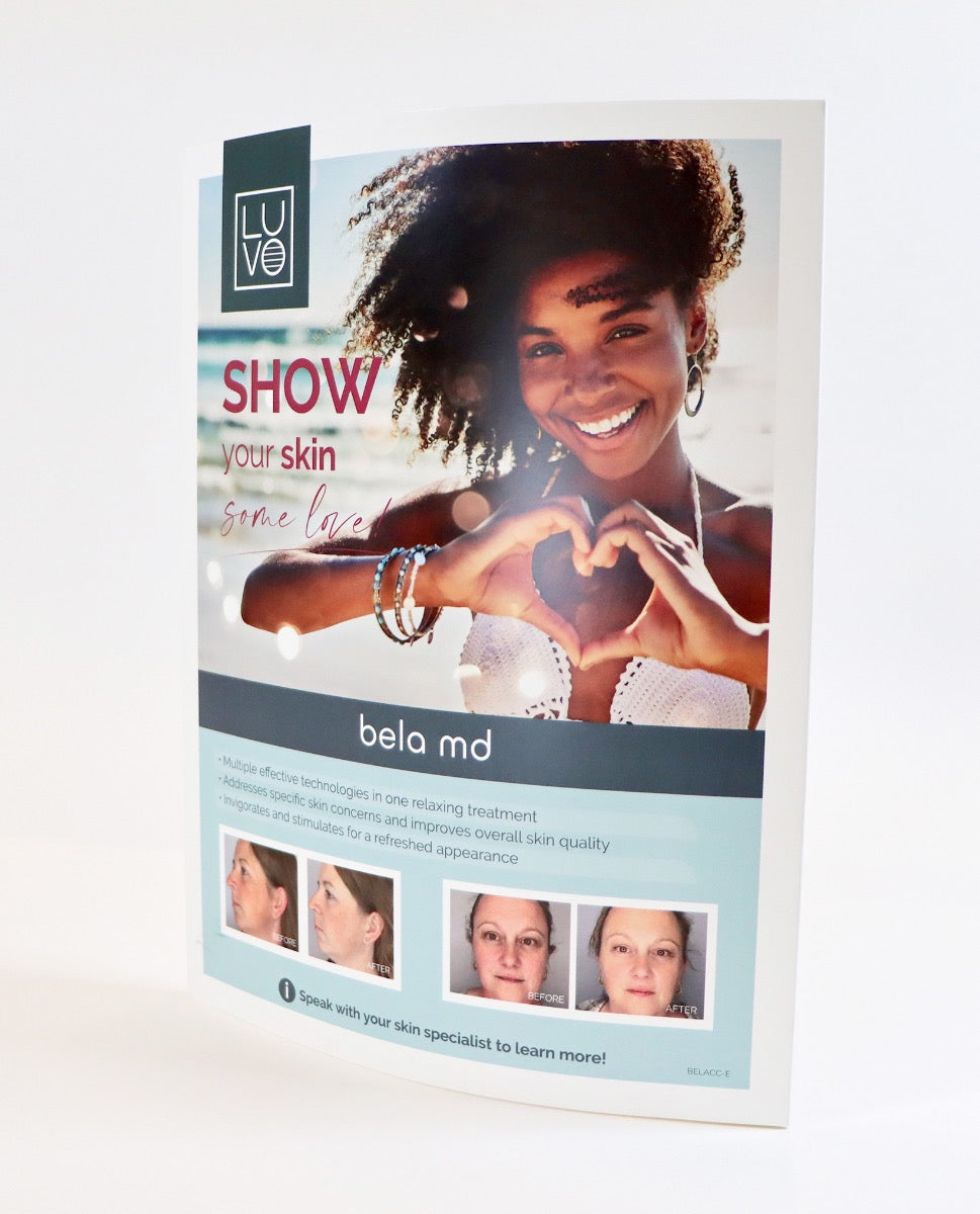 LUVO Bela MD Counter Cards 11" x 8.5" - English
