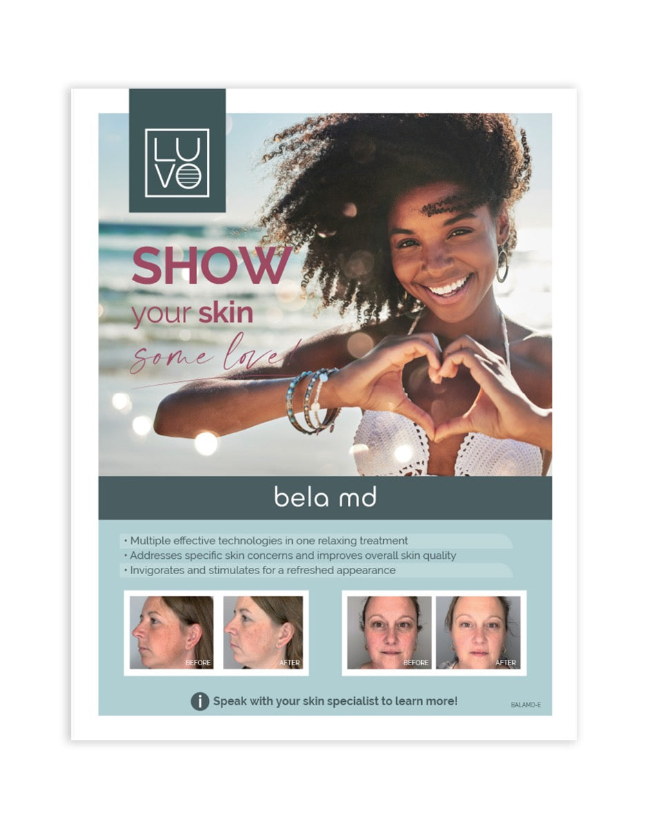 LUVO Bela MD Counter Cards 11" x 8.5" - English