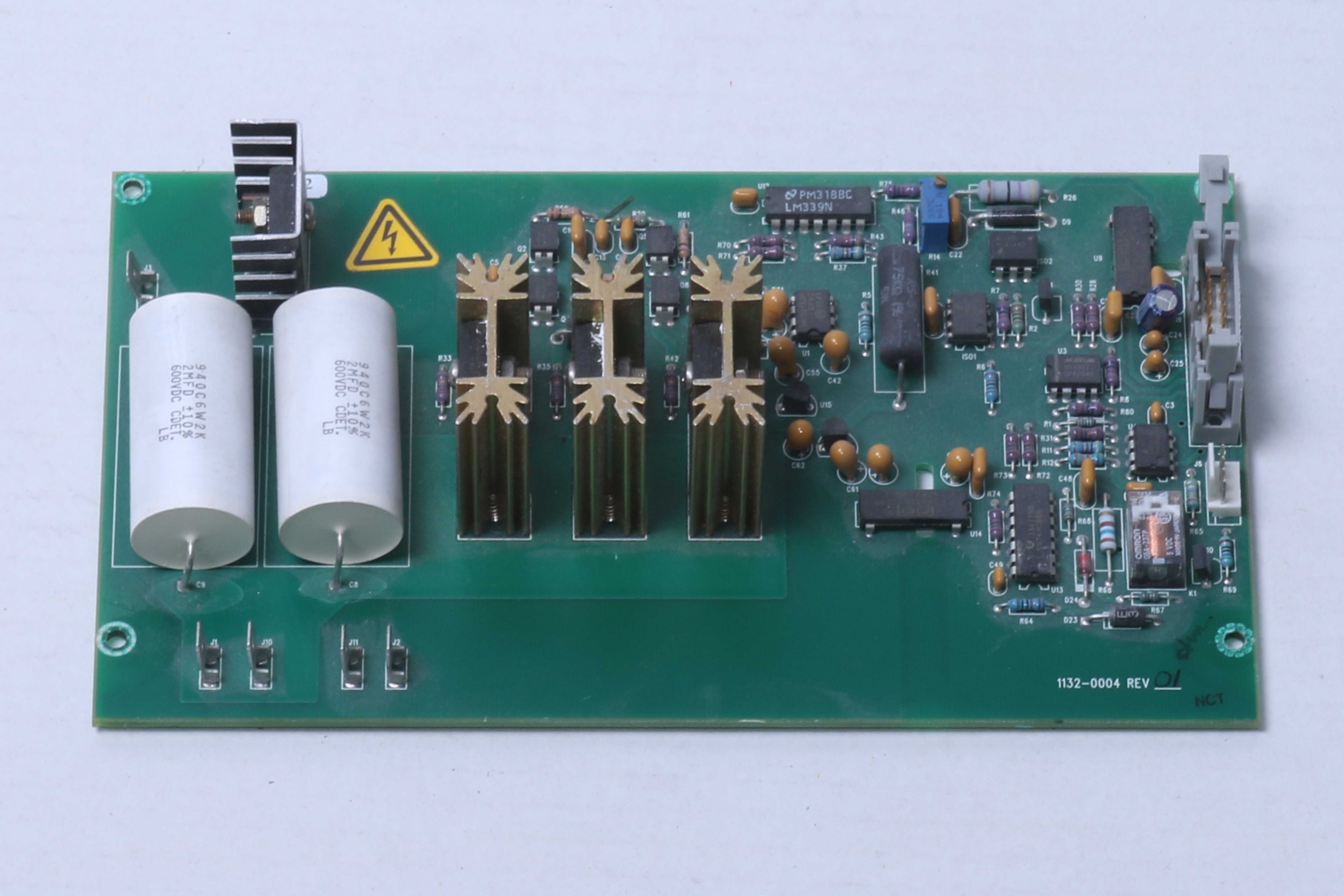Palomar Medilux IPL Med Lux 1132-0004 600VDC Capacitor Transistor Board PCB PART
