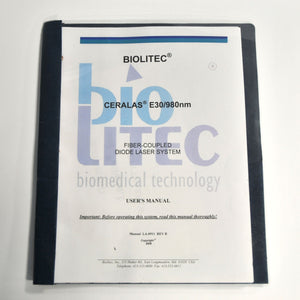 Biolitec Ceralas E30/980nm Fiber-Coupled Diode Laser User's Manual LA-0911 2008
