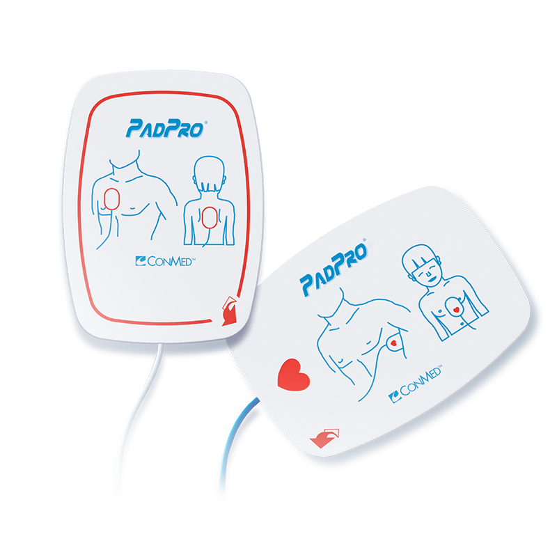 PadPro® Defib Electrode Adult, Radiotransparent Pads with Pre-Connect Packaging, Zoll® Connector