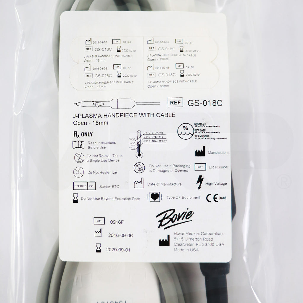 Bovie J-Plasma Handpiece with Cable GS-018C 18mm