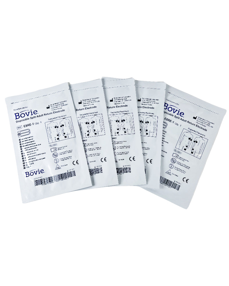 Bovie Disposable Split Adult Electrode Electrosurgical Ground Pad ESRE-1 5x Pack