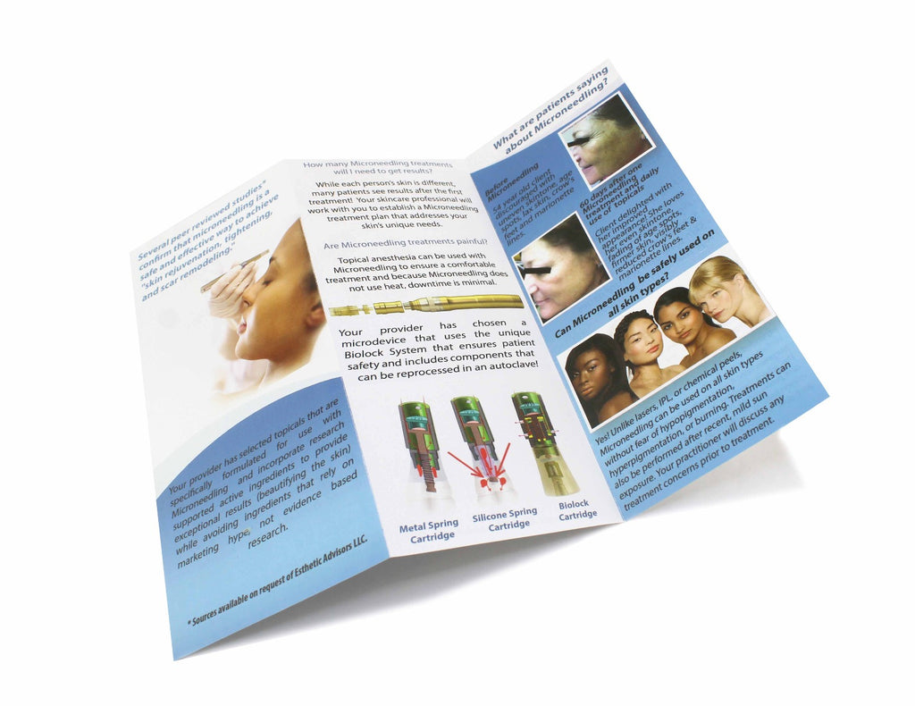 MRPen™ Microneedling Trifold Brochures 50 PCs