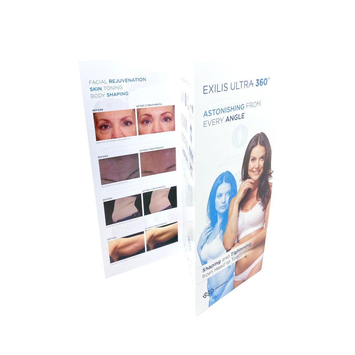 BTL Exilis Ultra 360 B&A Front Desk Stand Display & Brochure Holder