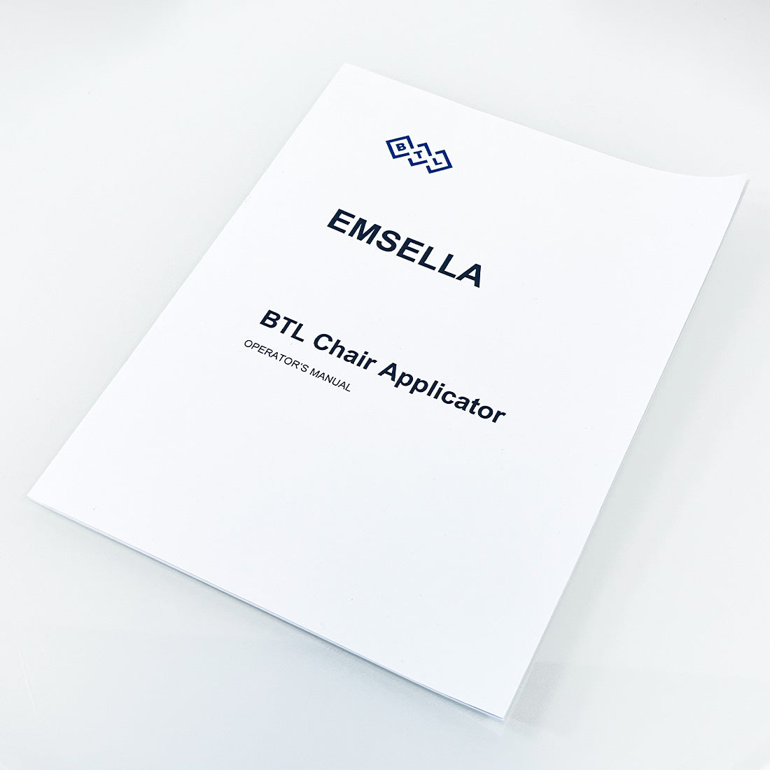 BTL Emsella Chair Applicator operator's Manual Booklet 099-80MANCENUS01101