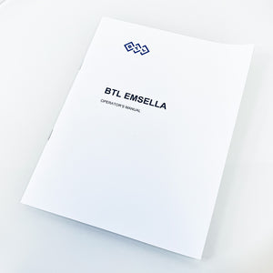 BTL Emsella Chair Applicator Operator's Manual Guide Operation Parameter Booklet