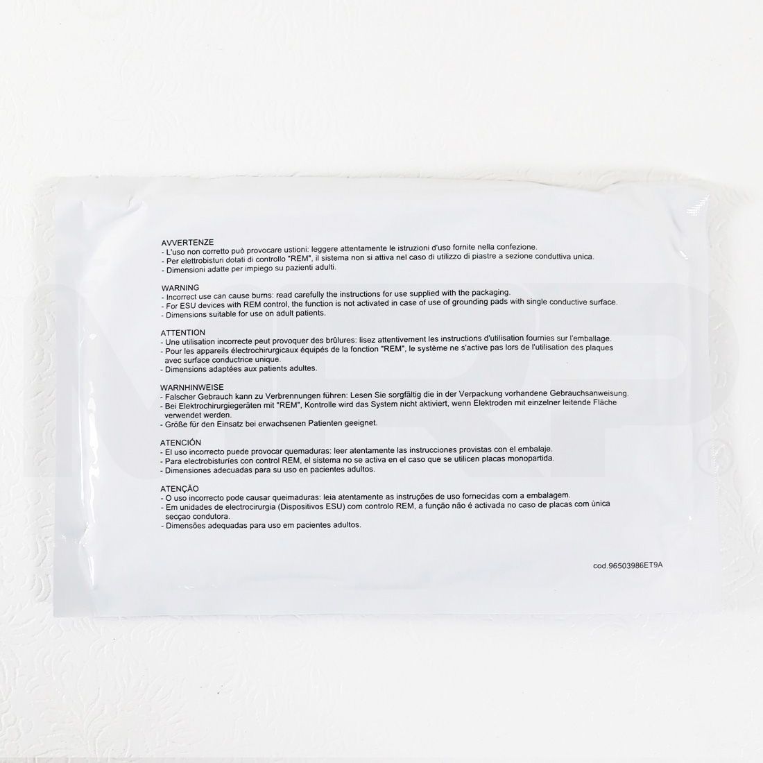 BTL Electrosurgical Disposable Ground Pads BTL-NE-170, 5 Pack - EXPIRED